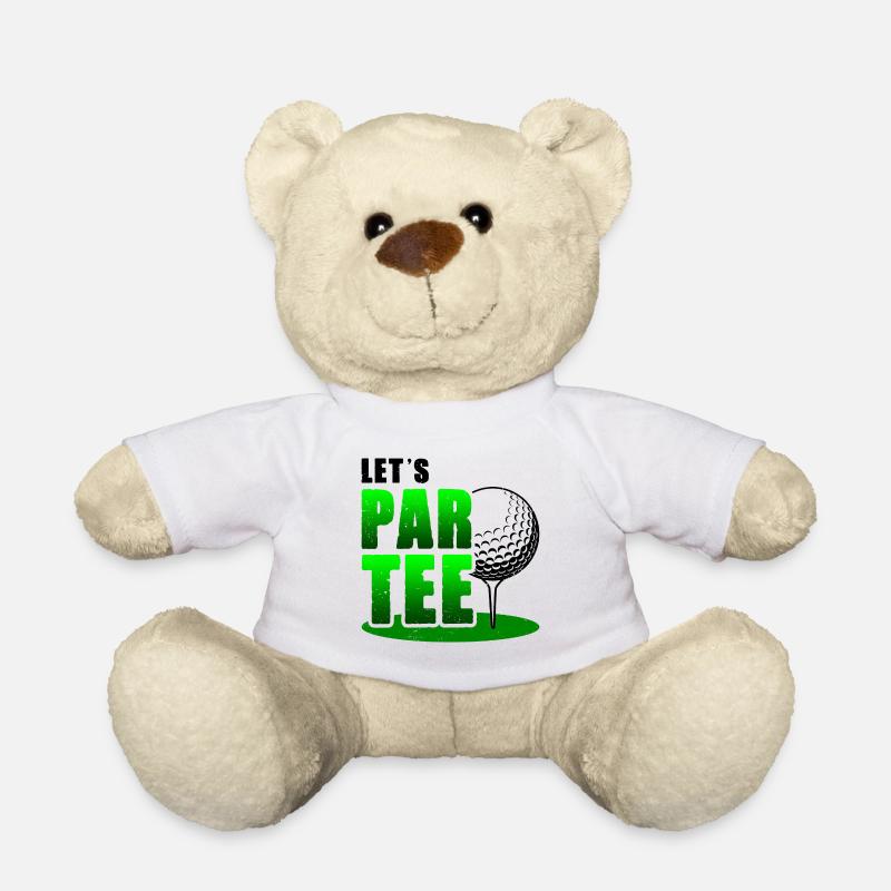 Let's Par Tee Golf Player Golfing Golf Course Golf - Teddy - Weiß
