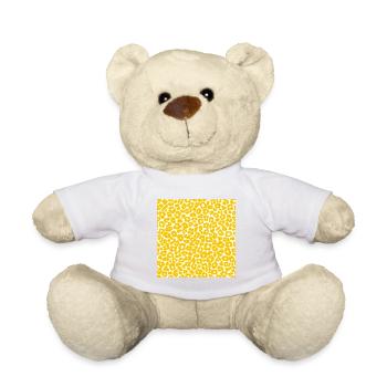 Peau d'animal avec style de couleur africaine - Nounours - blanc - Devant