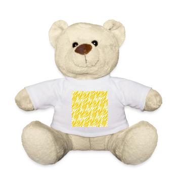 Peau d'animal avec style de couleur africaine - Nounours - blanc - Devant