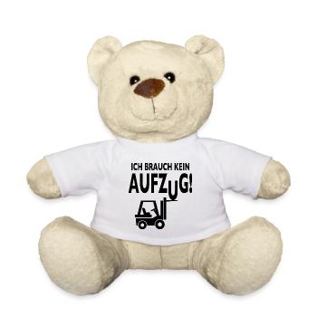 Staplerfahrer Lagerist Gabelstaplerfahrer Stapler - Teddy - Weiß - Vorne