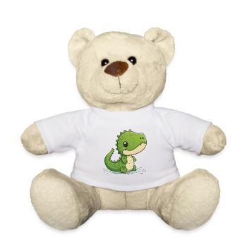 small crocodile - Teddy Bear - white - Front