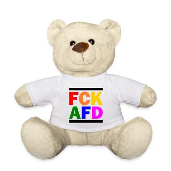 Fck afd - Teddy - Weiß - Vorne