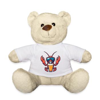 Hummer Krebs Apres Ski Bier - Teddy - Weiß - Vorne