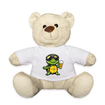 Turtle Après Ski Beer Comic - Teddy Bear - white - Front