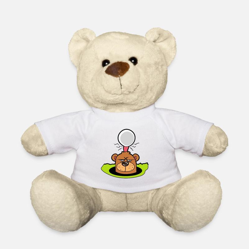 Gopher golf ball golf golfer golfer golf course - Teddy Bear - white