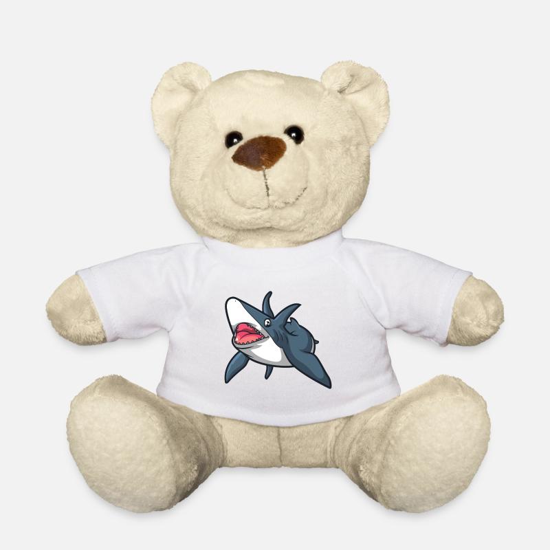Requin, requin - Nounours - blanc