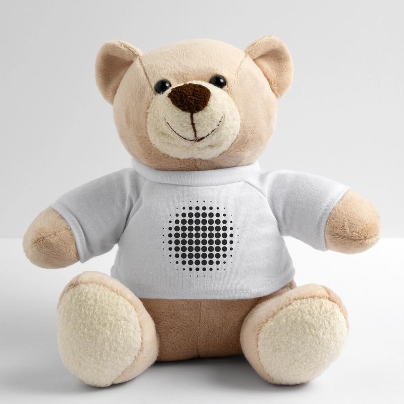 Halftone gift own design vector Teddy Bear