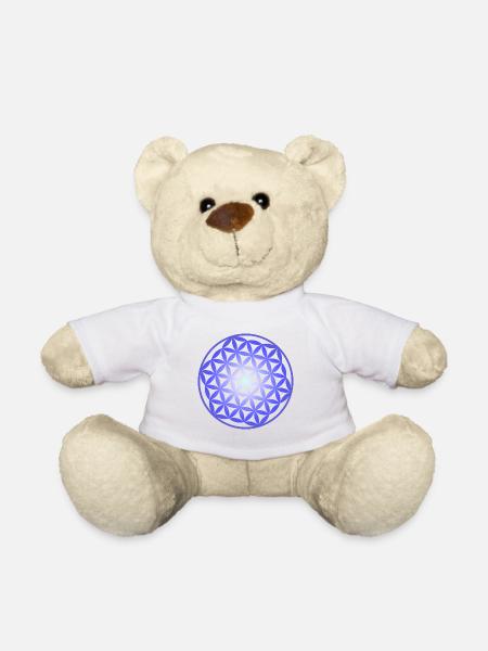 flower of Life - Teddy Bear - white
