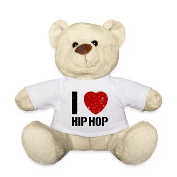 I love Hip Hop Musik - Teddy - Weiß - Vorne