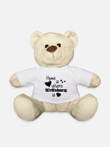 Zuhause in Wolfsburg - Home is where Wolfsburg is - Teddy - Weiß