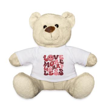 Aimer plus s’inquiéter moins - Nounours - blanc - Devant