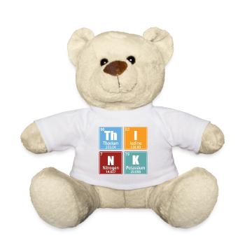 Denken - Elemente des Periodensystems - Teddy - Weiß - Vorne