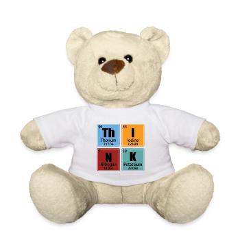 Think - Periodic Table Elements - Teddy Bear - white - Front