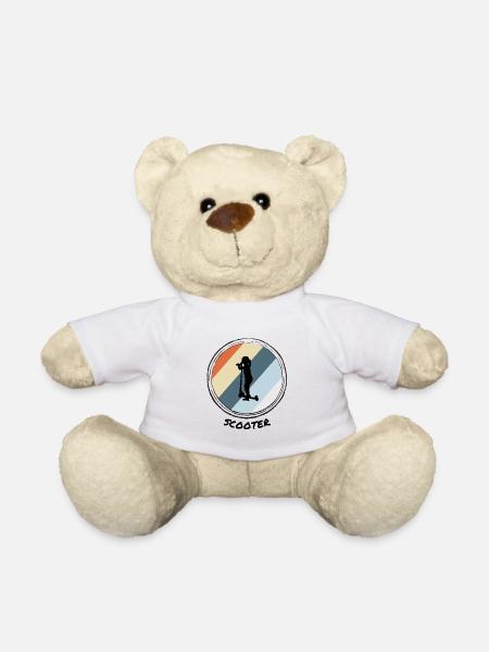 Scooter - Teddy Bear - white