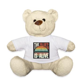 The blues lives vintage blues design - Teddy Bear - white - Front