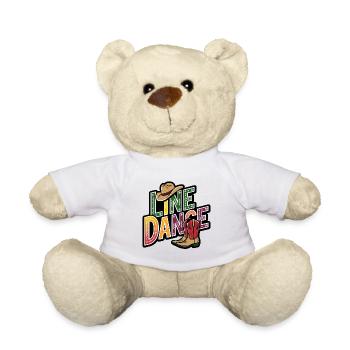 Line Dance Line Dance my hobby - Teddy Bear - white - Front