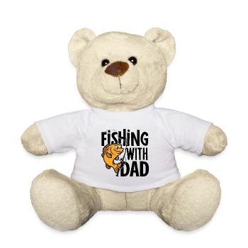 Angeln mit Papa - Teddy - Weiß - Vorne