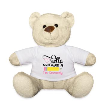 Hello Kindergarten - Teddy Bear - white - Front