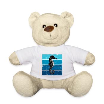 Hippocampes Marine Life Seahorse - Nounours - blanc - Devant