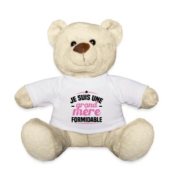 Je suis une grand mère formidable - Nounours - blanc - Devant