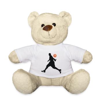BASKETBALL PLAYERS MOVE - Teddy Bear - white - Front