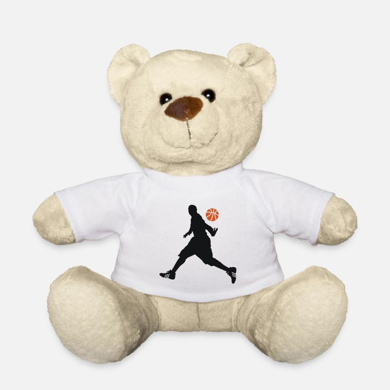 BASKETBAL MOVE - Teddybjørn - hvid