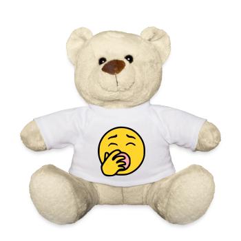 Emoji Tired Sketch Couleur - Nounours - blanc - Devant