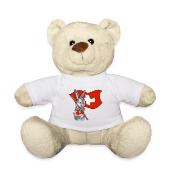 Lapin suisse - Nounours - blanc - Devant