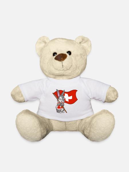 Lapin suisse - Nounours - blanc
