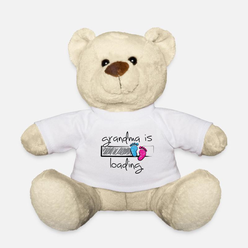 Slogan Oma wird geladen. Opa und Oma werden - Teddy - Weiß