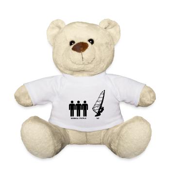 Windsurfen Surfen Windsurfer Retro Windsurfing - Teddy - Weiß - Vorne