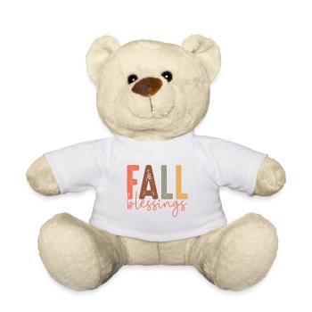 Fall Blessings - Teddy Bear - white - Front