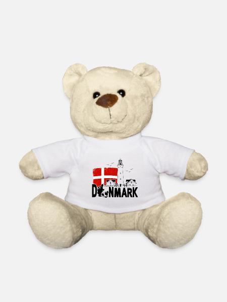Dänemark Hirtshals Leuchtturm Urlaub - Teddy - Weiß