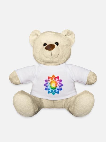 Regenbogenblume - LGBTQ - Teddy - Weiß