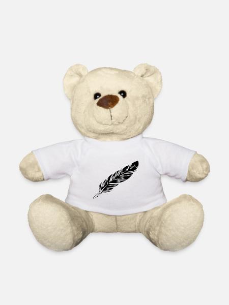 Feder - Teddy - Weiß