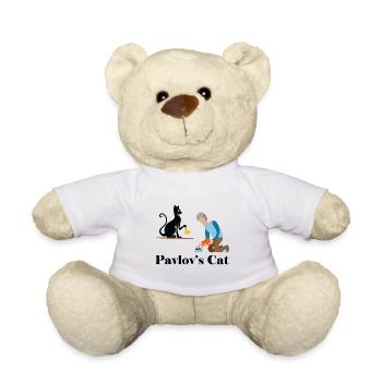 Pavlov's Cat - Funny Psychology - Teddy Bear - white - Front