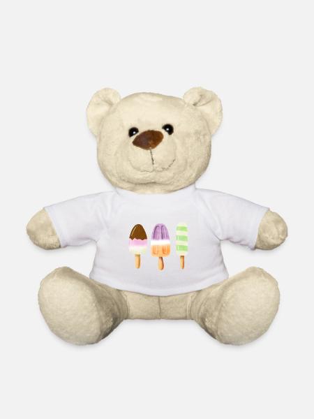 Popsicles - Teddy Bear - white
