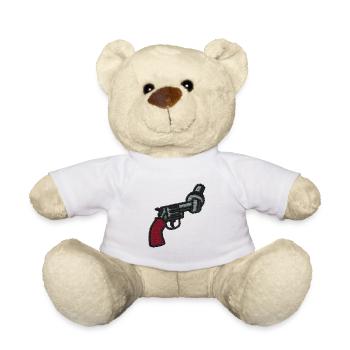 Pistole mit Knoten - Teddy - Weiß - Vorne