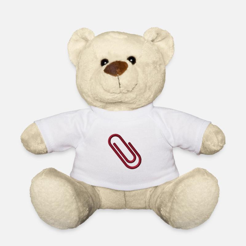 Trombone brodé - Nounours - blanc