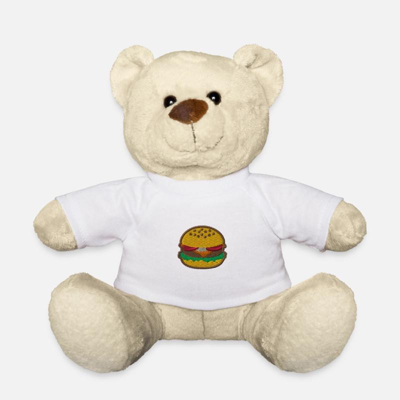 Burger 1 - Teddy Bear - white