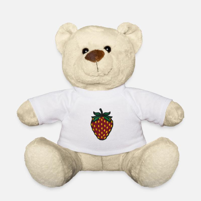 Erdbeere - Teddy - Weiß