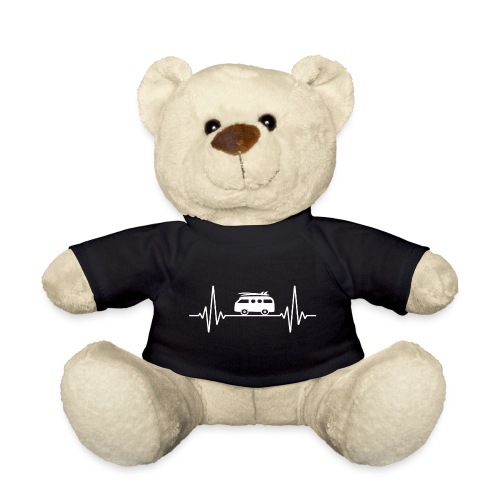 Herzschlag Camping & witziger EKG Frequenz Camper - Teddy