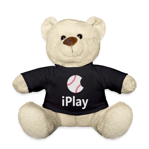 Logo baseballowe „iPlay” - Miś w koszulce