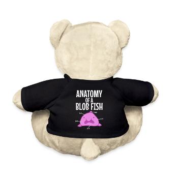 Poisson blob anatomie - Nounours - noir - Dos