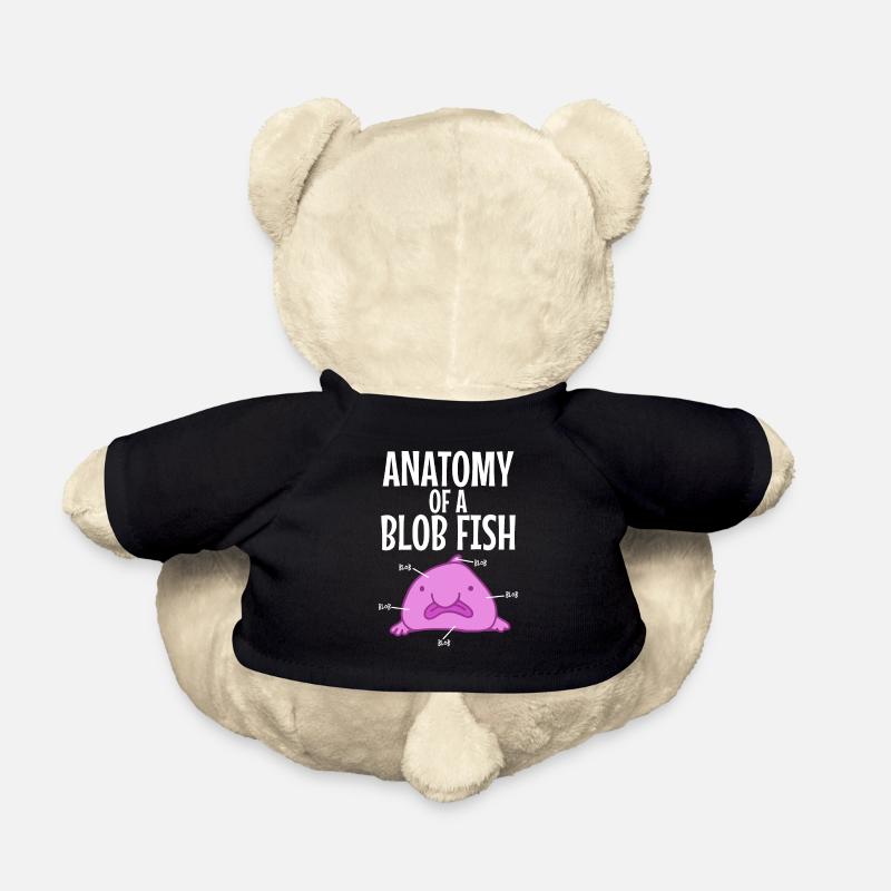 Poisson blob anatomie - Nounours - noir