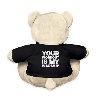 Gym Fitness Workout Warmup Fitnessstudio - Teddy - Schwarz - Hinten