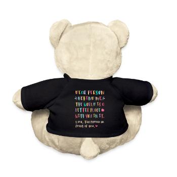 The World Is Better With You in it - Teddy Bear - black - Back