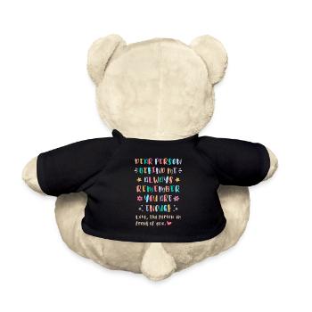Always Remember You Are Enough - Teddy - Schwarz - Hinten