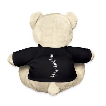 Scoliose Florale Colonne vertébrale Impression Monochrome - Nounours - noir - Dos