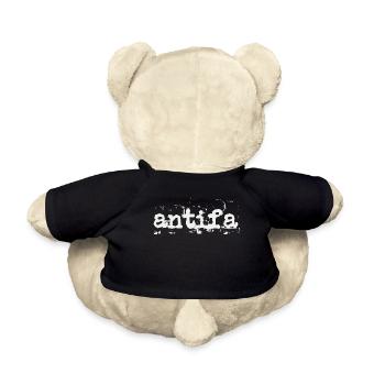 ANTIFA ANTIFASCHISTISCH - Teddy - Schwarz - Hinten